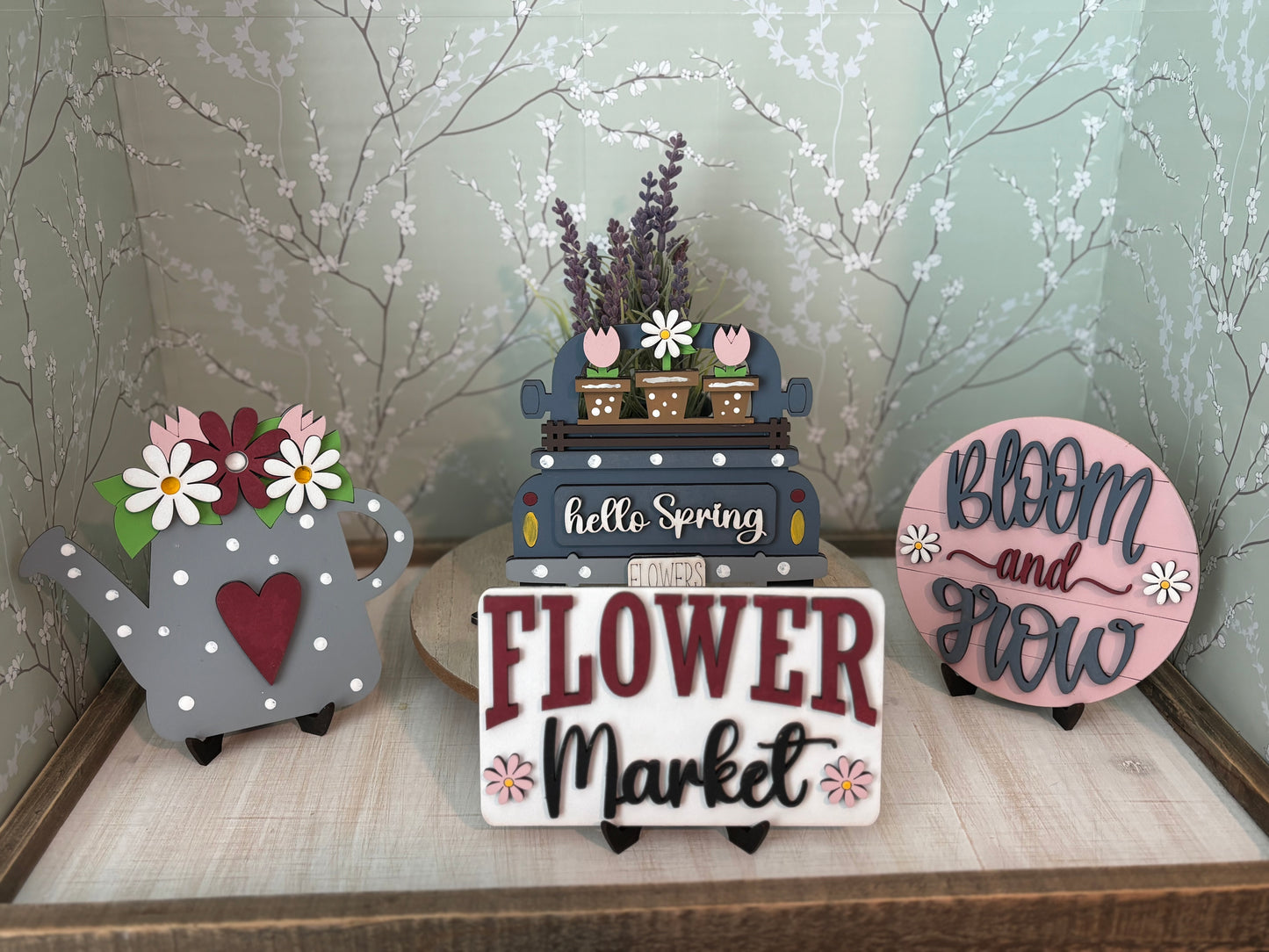 Spring Truck Tiered Tray Set