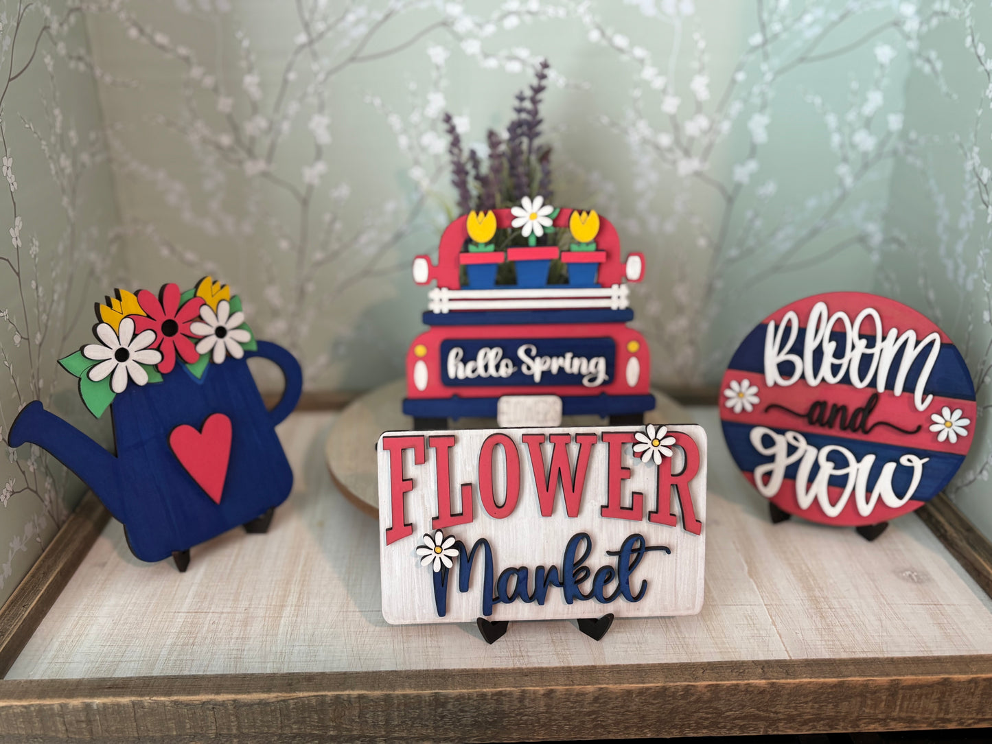 Spring Truck Tiered Tray Set