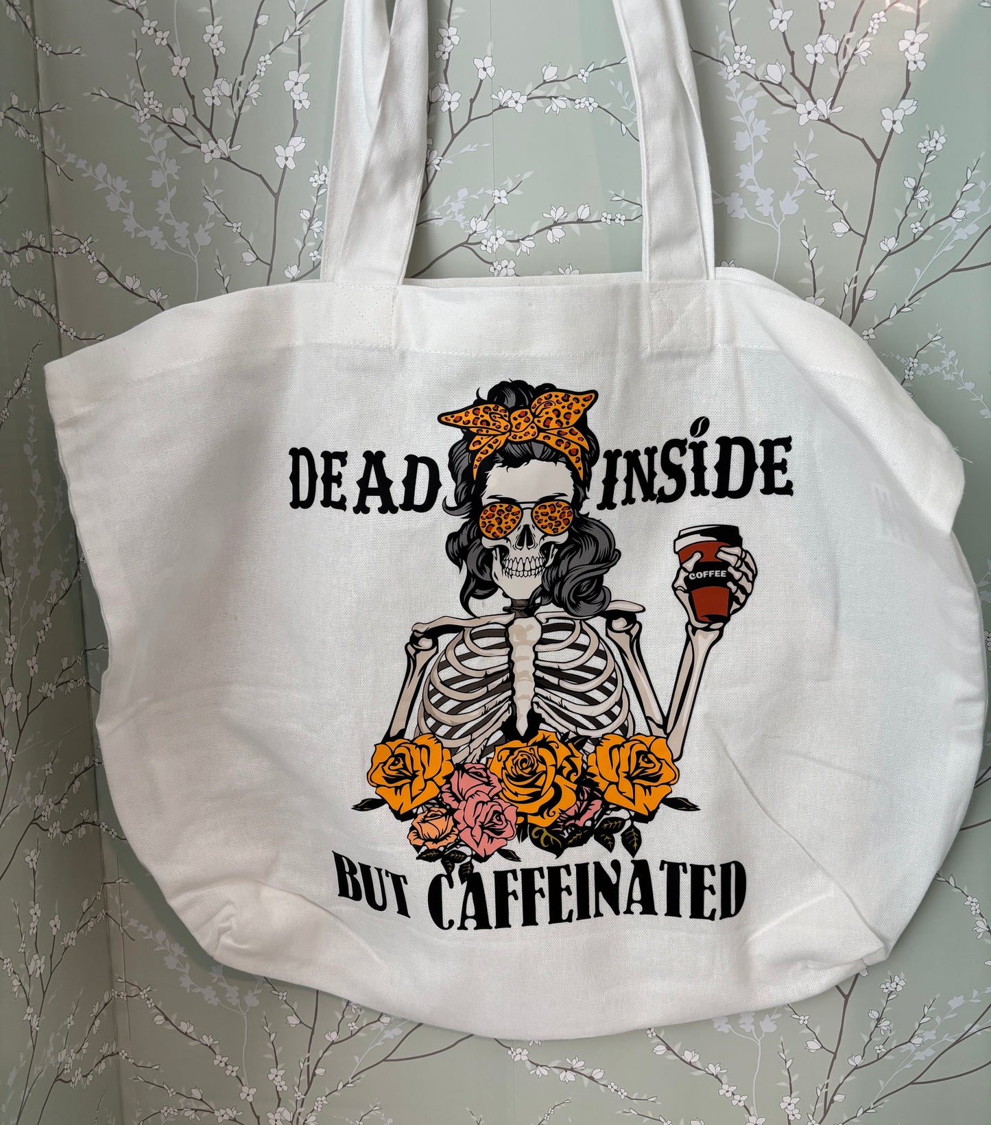 Caffeinated Skeleton Tote