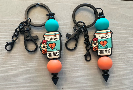 Caffeine & Kindness Keychain