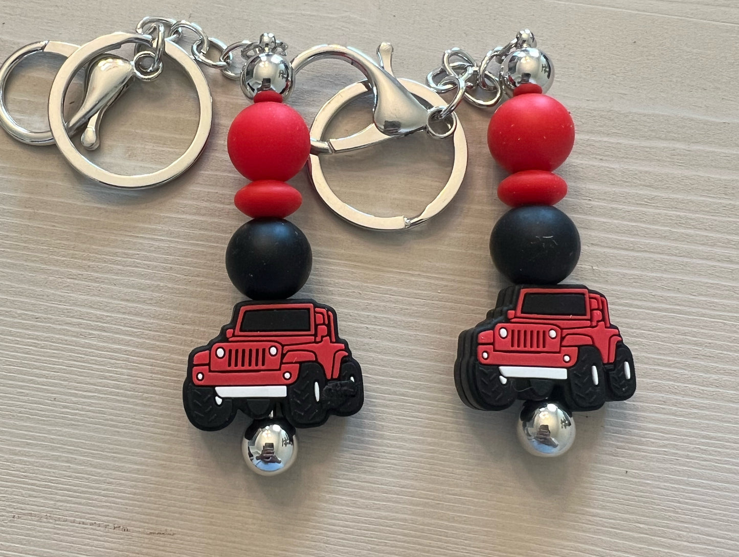 Red Jeep keychain